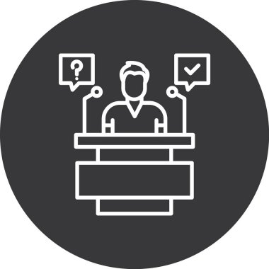 İş simgesinin vektör illüstrasyonu