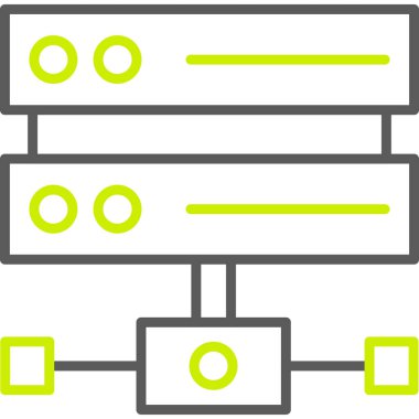 sunucu simgesi. Basit resimleme