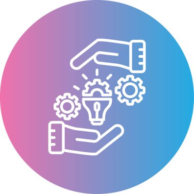 Seo modern teknoloji simgesinin vektör illüstrasyonu