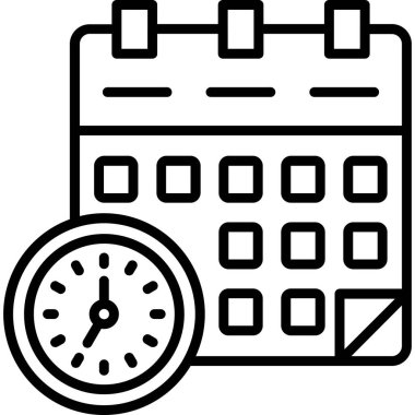 Takvim. Web simgesi basit tasarım