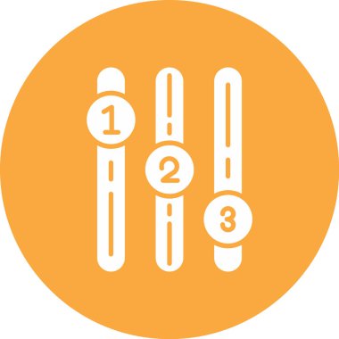 üç yuvarlak vektör simgesi