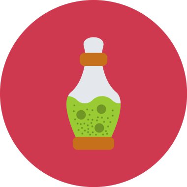 vektör şampuan düz renk yuvarlak simgesi