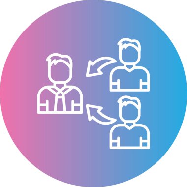 İş simgesinin vektör illüstrasyonu