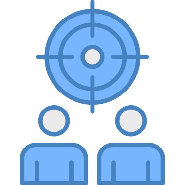hedef simge vektör illüstrasyonu