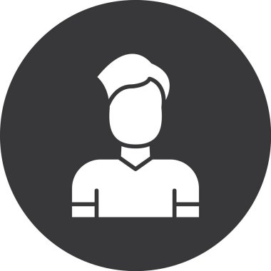 man simgesi vektör illüstrasyonu