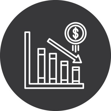 grafik simgesinin vektör illüstrasyonu