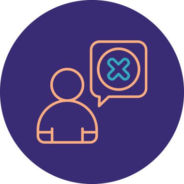 İnsan simgesinin vektör illüstrasyonu