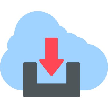 Yükle. Web simgesi basit illüstrasyon