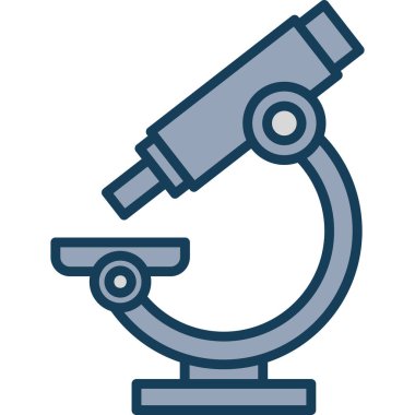 Mikroskop. Web simgesi basit tasarım