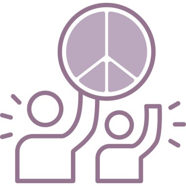 Barış simge vektör çizim