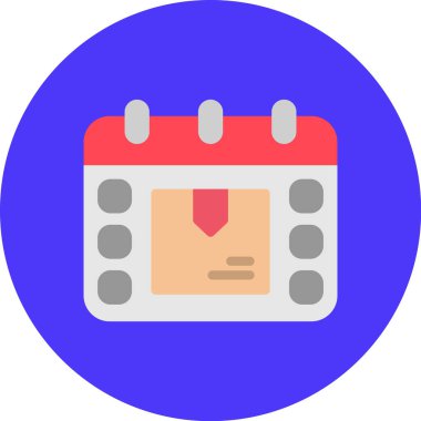 Takvim. Web simgesi basit illüstrasyon