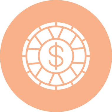 Sikke Simgesi vektör illüstrasyonu