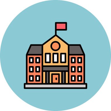 Ev. Web simgesi basit illüstrasyon