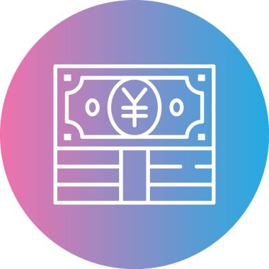 yen. Web simgesi basit illüstrasyon