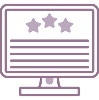 Geri bildirim. Web simgesi basit illüstrasyon