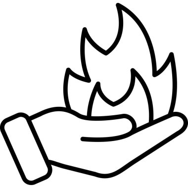 ateş yanan simge ana hatlarıyla