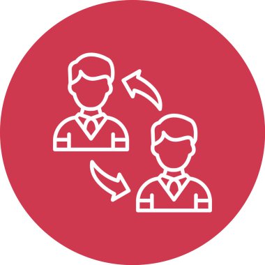 İş adamı ikonu. vektör illüstrasyonu