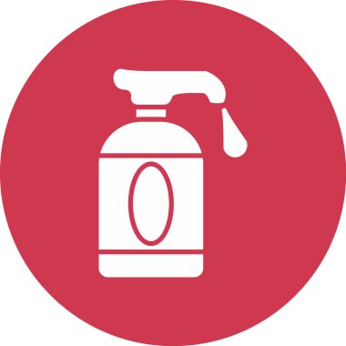 Bir sprey simgesinin vektör illüstrasyonu