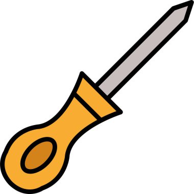 tornavida ikonu vektör çizimi