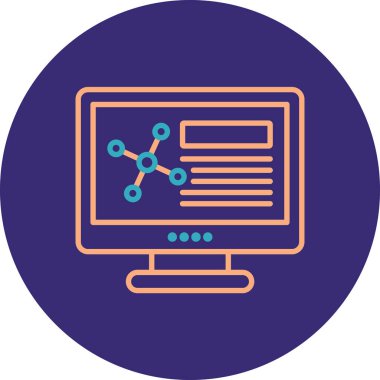 seo modern simgesinin vektör illüstrasyonu