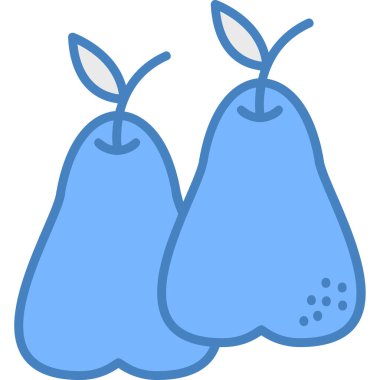 meyve ürünleri sağlıklı simge - ana hatları biçiminde