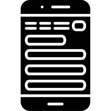 mobil simge vektör illüstrasyonu