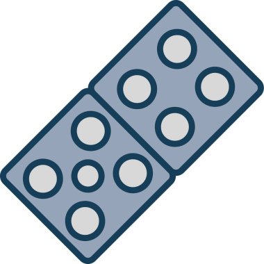 İlaç ikonu. İnternet için hap vektör simgelerinin basit çizimi