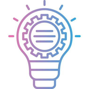 Ampul. Web simgesi basit illüstrasyon