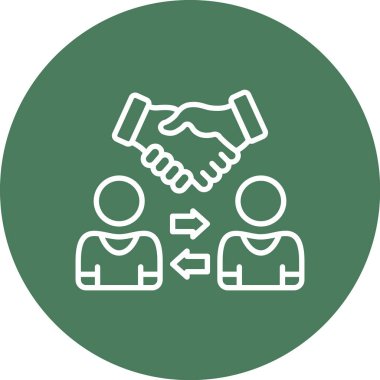 İş ve finans simgesinin vektör illüstrasyonu