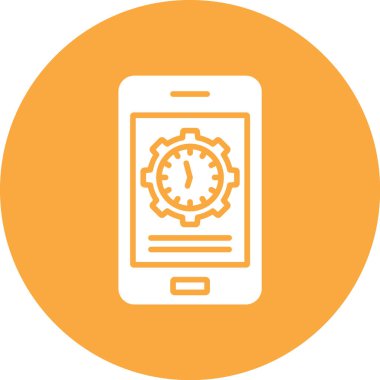Akıllı telefon. Web simgesi basit illüstrasyon