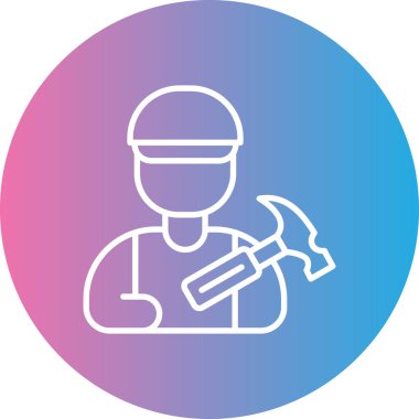 Bir insan simgesinin vektör illüstrasyonu