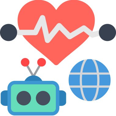 kalp aşk simgesi dolgulu ana hatlarıyla