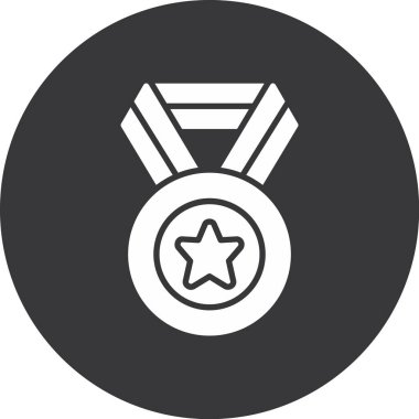 Ödül madalyası yıldız simgesi