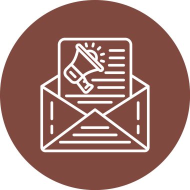 vektör e- posta pazarlama simgesi