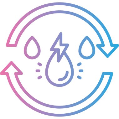 Geri dönüşüm simgesinin vektör çizimi