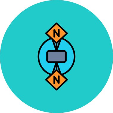 Bir simgenin vektör illüstrasyonu