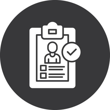 Kontrol listesi. Web simgesi basit illüstrasyon