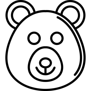 ayı ağ simgesi basit tasarım