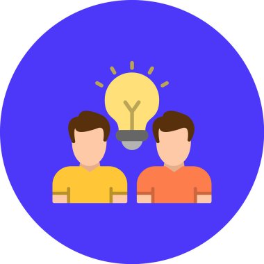 Bir fikrim var. Web simgesi basit illüstrasyon