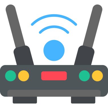 router simgesi vektör illüstrasyonu