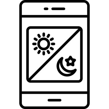 akıllı telefon simgesi vektör illüstrasyonu