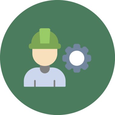 vektör inşaat mühendisi simgesi