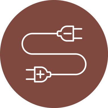 Kablo simgesinin vektör illüstrasyonu