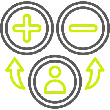 Yön okları yuvarlanmış simge