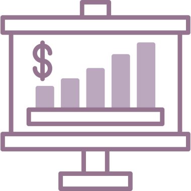 Çizelge. Web simgesi basit illüstrasyon