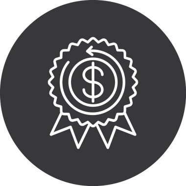 Dolar işareti vektör simgesi