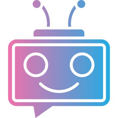 Konuş. Web simgesi basit bir illüstrasyon. sohbet