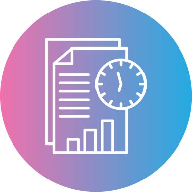 Saat simgesinin vektör illüstrasyonu