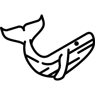 Balık ikonu. vektör illüstrasyonu