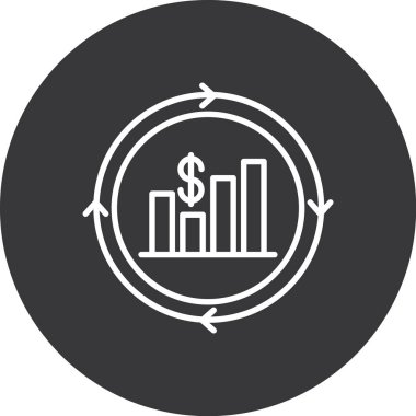 grafik ikonu vektör illüstrasyonu
